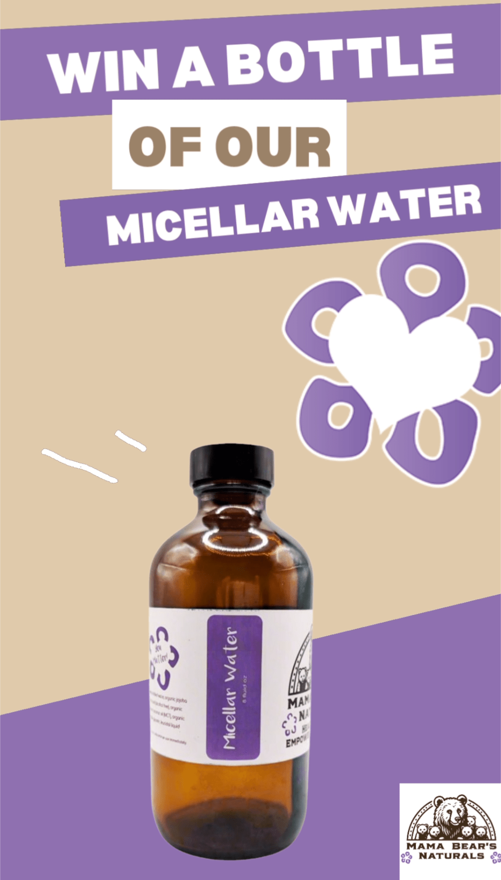 Win A Bottle Of Our Micellar Water! - Mama Bear's Naturals